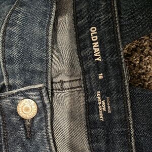 Old Navy Women's High-Rise Super Skinny Jeans - Dark Blue